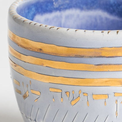 3 lines Kiddush cup
