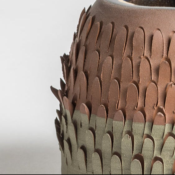 geo green spiky candlesticks