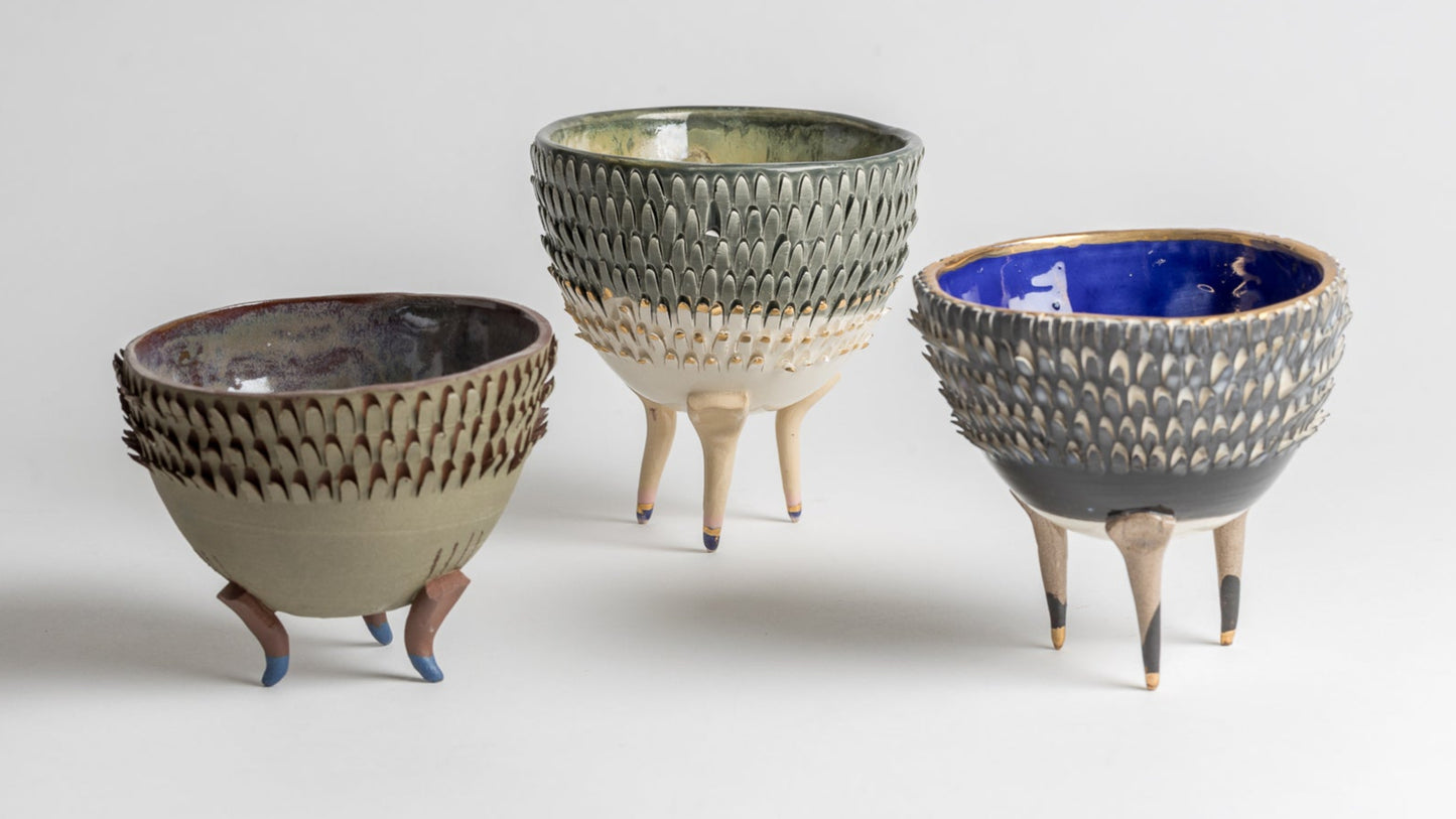 spiky sock earing candy bowl