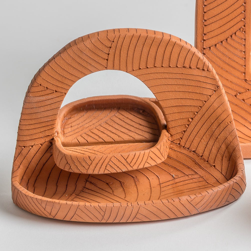 terra cotta wall mirror